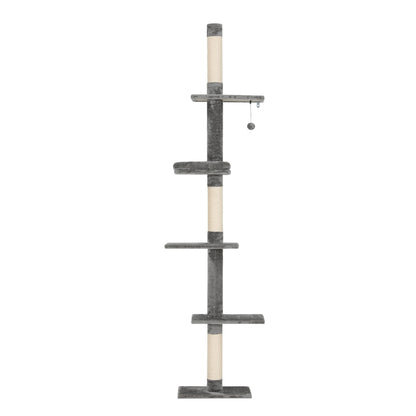 I.Pet Cat Tree Tower Scratching Post Wood Scratcher Condo Toys Trees Bed Large